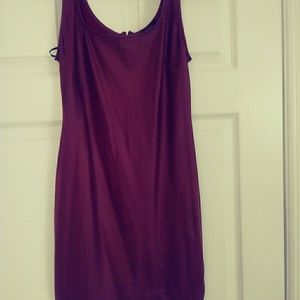 Leather like fitted dress